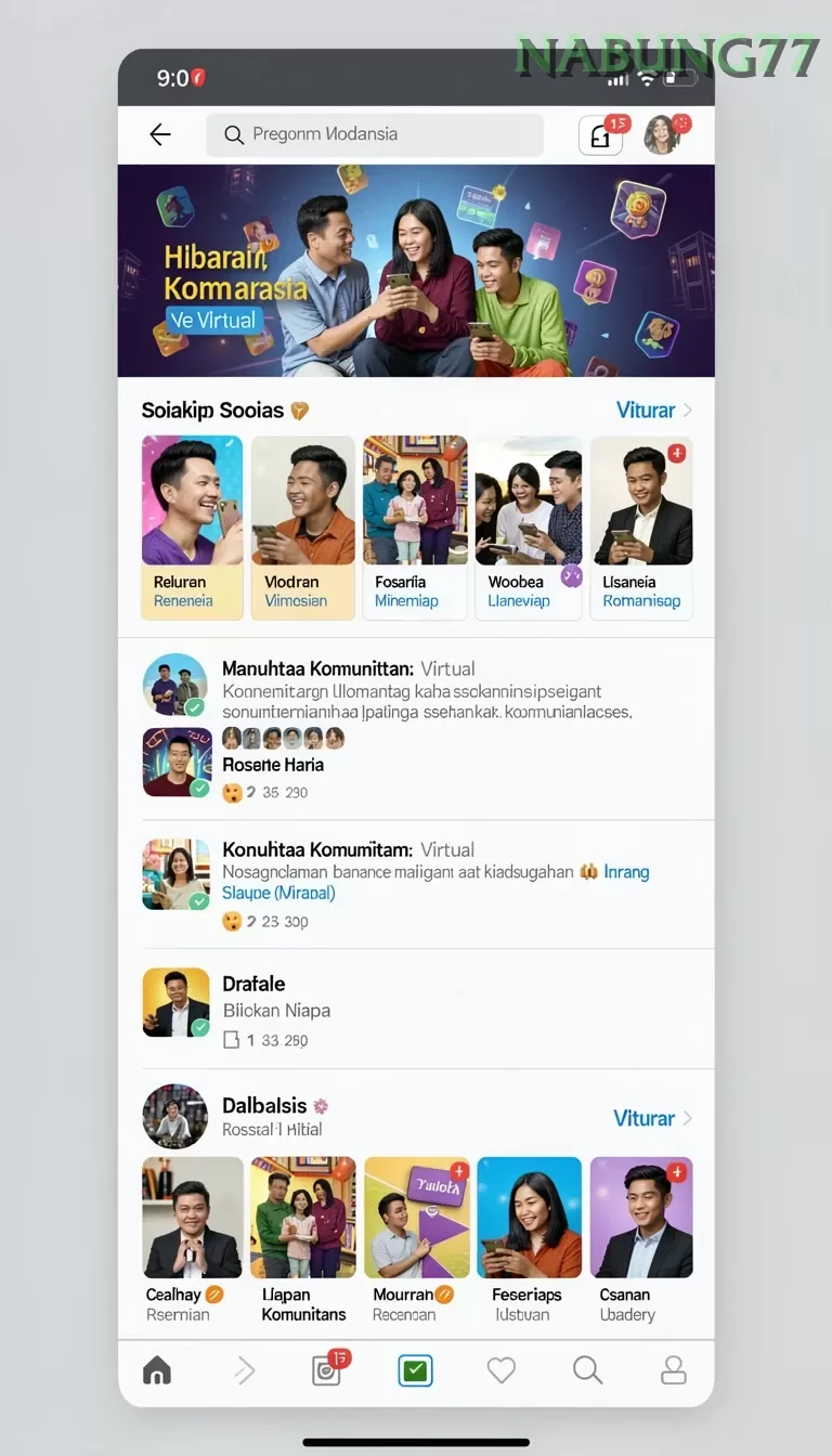 Cuplikan layar HARTASPIN — menu navigasi