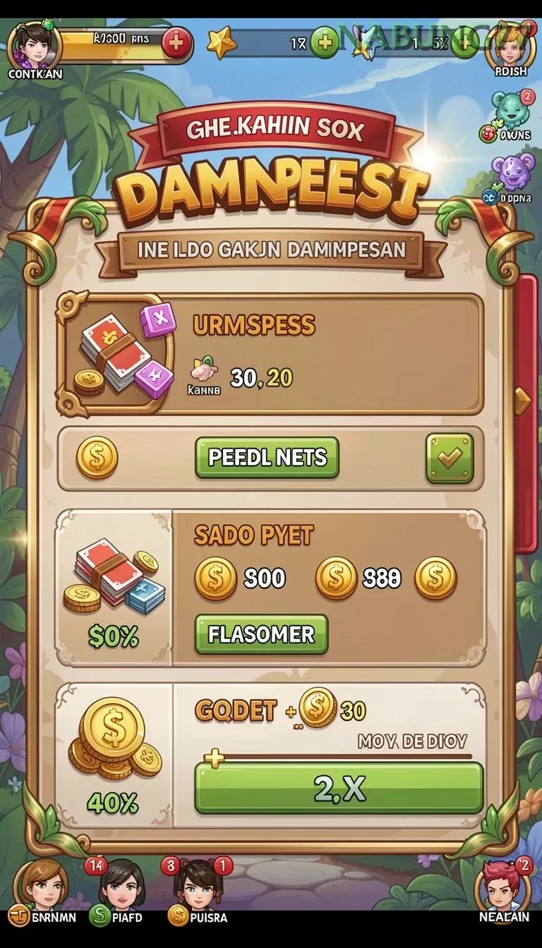 Cuplikan layar SLOTSRI — menu navigasi